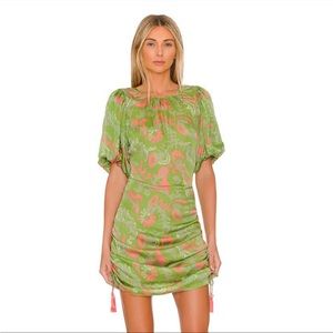 BNWT Cleobella Green Kamila Mini Dress
